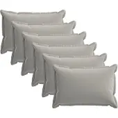 vidaXL Kissenbezug 6 stk. HOUTEN Grau 30 x 50 cm Polyester