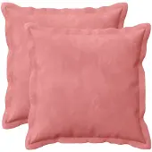 vidaXL Kissenbezug 2 pcs HOUTEN Rosa 50 x 50 cm Samt