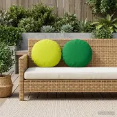 vidaXL Kissenbezug 6 pcs HEERLEN Grün Ø 40 cm Polyester