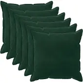 vidaXL Kissenbezug 6 pcs HOUTEN Dunkelgrün 80 x 80 cm Samt