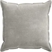 vidaXL Kissenbezug 2 stk. HOUTEN Hellgrau 80 x 80 cm Chenille-Stoff