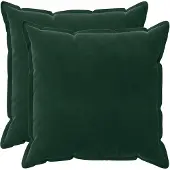 vidaXL Kissenbezug 2 pcs HOUTEN Dunkelgrün 80 x 80 cm Samt