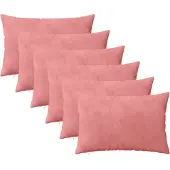 vidaXL Kissenbezug 6 pcs HEERLEN Rosa 50 x 70 cm Samt