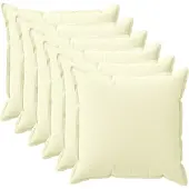 vidaXL Kissenbezug 6 stk. HOUTEN Creme 30 x 30 cm Polyester