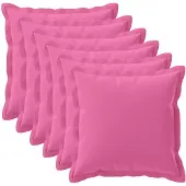 vidaXL Kissenbezug 6 stk. HOUTEN Rosa 60 x 60 cm Polyester