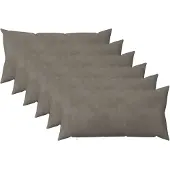 vidaXL Kissenbezug 6 pcs HEERLEN Hellgrau 40 x 70 cm Samt