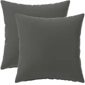 vidaXL Kissenbezug 2 pcs HEERLEN Anthrazit 45 x 45 cm Polyester