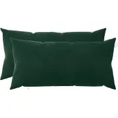 vidaXL Kissenbezug 2 pcs HEERLEN Dunkelgrün 40 x 70 cm Samt