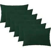 vidaXL Kissenbezug 6 pcs HEERLEN Dunkelgrün 50 x 70 cm Samt