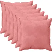 vidaXL Kissenbezug 6 pcs HOUTEN Rosa 80 x 80 cm Samt