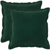 vidaXL Kissenbezug 2 pcs HOUTEN Dunkelgrün 50 x 50 cm Samt