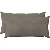 vidaXL Kissenbezug 2 pcs HEERLEN Hellgrau 40 x 70 cm Samt