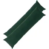 vidaXL Kissenbezug 2 pcs HEERLEN Dunkelgrün 40 x 145 cm Samt