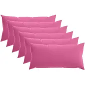 vidaXL Kissenbezug 6 pcs HEERLEN Rosa 40 x 70 cm Polyester