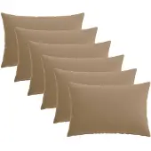 vidaXL Kissenbezug 6 stk. HEERLEN Taupe 30 x 50 cm Polyester