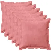 vidaXL Kissenbezug 6 pcs HOUTEN Rosa 50 x 50 cm Samt