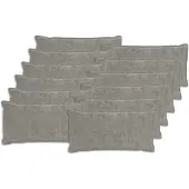 vidaXL Kissenbezug 12 stk. HOUTEN Hellgrau 40 x 80 cm