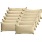 vidaXL Kissenbezug 12 stk. HOUTEN Beige 40 x 80 cm Polyester