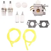 Melitt C1UH142 Vergaser mit Kraftstoffleitungs-Einstellsatz für Homelite UT-085801 UT-21947 Craftsman 26CC Kantenschneider