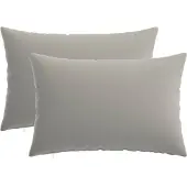 vidaXL Kissenbezug 2 pcs HEERLEN Grau 50 x 80 cm Polyester
