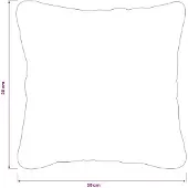 vidaXL Kissenbezug 6 pcs HEERLEN Schwarz 30 x 30 cm Samt