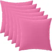 vidaXL Kissenbezug 6 pcs HEERLEN Rosa 30 x 30 cm Polyester