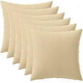 vidaXL Kissenbezug 6 pcs HEERLEN Beige 30 x 30 cm Polyester