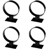 Melitt 4X Acryl-Stirnbandhalter, Haarschmuck, Stirnband-StäNder, Schmuckhalter Schwarz