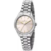 Morellato Damen Armbanduhr Magie, Edelstahl Silber, gezackte Lünette, glitzerndes Zifferblatt, schmales Strass-Armband