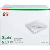 Docpharm GmbH Gazin Mullkomp.10x10 cm Steril 8Fach 100 ST