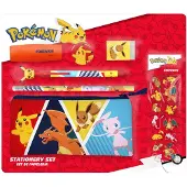 Nintendo Pokémon Schreinset mit Federmäppchen 7 teilig Schulset