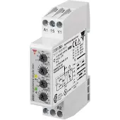Carlo gavazzi Tidsrelæ Taktgivere 24VDC & 24-240VAC 01s-100t Byggebredde: 175 mm