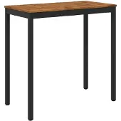 Syfax Gartenbar-Tisch Natürlich und Schwarz 108,5 x 55 x 105 cm