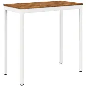 Syfax Gartenbar-Tisch Natürlich und Weiß 108,5 x 55 x 105 cm