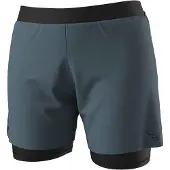 Dynafit - 2-in-1-Traillauf-Shorts &ndash; Damen / Frau &ndash; Alpine Pro 2/1 Shorts W - Alpine Pro 2/1 Shorts W Cinder für Damen - Größe S - Grau