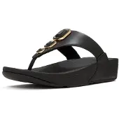 FitFlop Lulu Bold Crystals Zehenstegsandalen SCHWARZ 36