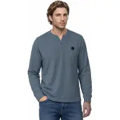 STREET ONE MEN Langarmshirt im Melange Look