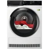AEG Series 9000 TR9XW80889, Freistehend, Frontlader, Wärmepumpe, Weiß, Drehregler, Berührung, Rechts