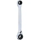 Ks Tools 4 in 1 GEARplus umschaltbar Doppel-Ratschenringschlüssel, 8x10x12x13mm