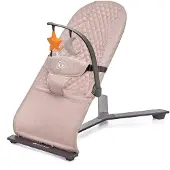Kinderkraft MIMI Babyliege faltbar leicht verstellbar mit Spielzeugen 3‑stufige Lehne Beige