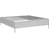 vidaXL Hochbeet 100x100x26 cm Verzinkter Stahl