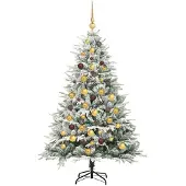 vidaXL Maren (mit 300 LEDs und 120 goldenen/braunen Kugeln)