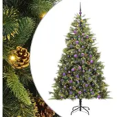vidaXL Fedde (mit LEDs und lilafarbenen Bällen)