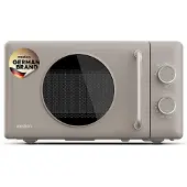 Medion Retro Mikrowelle mit Grill - 20 Liter klein & kompakt - dunkelgrau