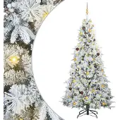 vidaXL Kira (mit LEDs & goldenen/braunen Kugeln)