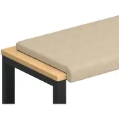 vidaXL Bankkissen Mikrofaser Creme Tiefe 35 cm