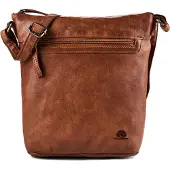 Greenburry Leder Umhängetasche 28x28cm Torro Lavado braun