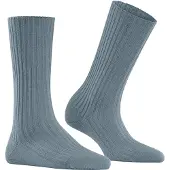 Falke Socken "Cosy Wool Boot", Damen, Gr. 35-38, blau (monument (6592)), Obermaterial: 31% Wolle WO. 27% Viskose CV. 24% Polyamid PA. 18% Kaschmir WS., Socken Socken