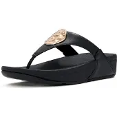 FitFlop Lulu Zehenstegsandalen SCHWARZ 41