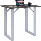 VCM Bartisch "Holz Bartisch Stehtisch Tisch Tresen Xona 138x80 cm", schwarz (silber, anthrazit), B:138cm T:80cm, Tische, Bartisch